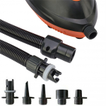 12V SUP elektriline &otilde;hupump k&otilde;rge v&otilde;imsusega t&auml;ispuhutavale aerulauale/paadile black orange #1