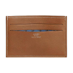 Hermes Citizen Twill Diagonaalse Disainiga Vooder Prinditud Evercolor Nahast Kaardihoidja Meeste Kaardihoidja Kuld-Pruun H084439CAAC Gold Brown