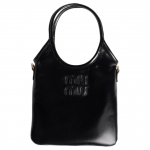 Miu Miu Ivy Esiosa Logoga T&otilde;mblukuga K&auml;ekott Nahast K&auml;ekott V&auml;ikesed Naiste T&otilde;mblukuga Kotid Must 5BA281_2IEO_F0002_V_OLI Basic Set (Bag+Dust Bag)