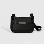 2024 Uus Naiste Kott Lehma Nahk Gipsy Mini Mitmek&uuml;lgne Crossbody Nahast Naiste Kott Premium Tunne &Otilde;la Allkinnituv Kott Naistele 22*5*17cm must