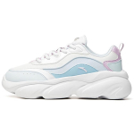 Anta Cat Paw Casual Cushioning Slip Resistant Abrasion Resistant Coverage Low top Chunky Sneakers Women's White Blue 922048894-2 36.5