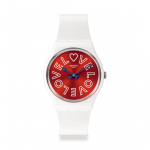 Swatch PUREST LOVE GENT BIOSOURCED K&auml;ekell SO28W109 valge