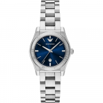 Emporio Armani Federica Sinine Roostevabast Terasest Naiste Kvartsikell AR11717 sinine