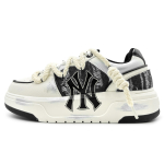 MLB Chunky Liner Abrasion Resistant Slip Resistant Low top Skateboard Shoes Unisex Beige Black 3ASXCA12N-50WHS(Team625-) 40.5 white