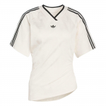 Adidas Originals Kortsutatud Jalgpallis&auml;rk V-kaelusega Kitsa l&otilde;ikega L&uuml;hikeste varrukatega Naiste topid KC9122 M