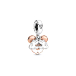 Pandora Disney seeria Mickey Kaks-&uuml;hes ripats Meeste ehted 780112C01 Silver,F