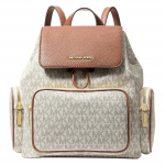 Michael Kors Merritt Logo Seljakott V&auml;ike Naiste seljakott Kuldne Valge 35S6G0WB5B-WHITE Basic Set (Bag+Dust Bag)