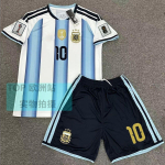 Argentina kodus&auml;rk Messi 10 - Klassikaline sinivalge triibuline jalgpallis&auml;rk S