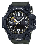 Casio meeste roostevabast terasest 200M veekindel digitaalne l&ouml;&ouml;gikindel kvartsikell GWG-1000-1A3 must