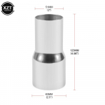 51-67mm Universaalne Auto Roostevabast Terasest Standardne Summuti Reduktor &Uuml;hendustoru Toru 76mm 63mm 60mm kuni 63mm 57mm 52mm 50mm