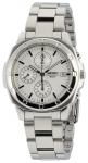 SEIKO meeste kronograafkell SND187P, elegantne valge sihverplaat, 1/20 sekundi t&auml;psusega kvartsmehhanism, roostevabast terasest k&auml;ev&otilde;ru, 50 m veekindel, autentne JDM