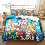 Digimon Anime Voodipesu Kollektsioon &Uuml;heinimese Suurus Suurus &Uuml;heinimese Suurus T&auml;is Suurus Kuninganna Suurus Kuninga Suurus Suurus Voodi Kollektsioon T&auml;iskasvanu Laps Magamistuba Seiklus Koletis EU Single 135x200cm