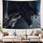 Ulme&otilde;udusfilm Alien Seinavaip Kaunistus Magamistuba &Uuml;hiselamu Taustariie Puhkemaja Elutuba Klubi Seinavaip 150x100cm(60x40in) gray