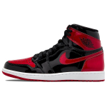 Air Jordan 1 Retro High OG Patent Bred Unisex tossud Must Valge Varsity-Red 555088-063 42.5