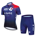 2026 Groupama FDJ TDF Jalgrattas&auml;rgi Komplektid Pariis L&uuml;hikeste Varrukatega Kiiresti Kuivav Maillot Ciclismo V&otilde;idus&otilde;idu Jalgrattariided L