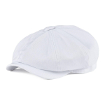 BOTVELA Newsboy m&uuml;ts Meeste puuvillane kaheksanpaneeliga m&uuml;ts Naiste baker boy m&uuml;tsid Retro suured m&uuml;tsid Meeste boina must baret 003 57cm valge