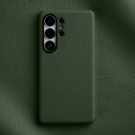 Melkco Ehtne Nahast &Uuml;mbris Samsung Galaxy S26 Ultra S25 Plus S26+ jaoks &Otilde;livaha Veisenahk Objektiivi Kaitsega Magnetlaetav Kate Galaxy S26 Plus roheline