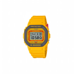 Casio G-SQUAD seeria G-SHOCK seeria 90ndate klassikaline v&auml;rvikombinatsioon v&auml;ike ruudukujuline trendikas retro vee- ja p&otilde;rutuskindel kivikvartsi liikumine DW-5610Y-9PR kollane