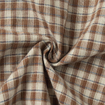 Suvine vintage kohvipruun ruuduline s&auml;rk, retro kortsutatud v&uuml;rtsika t&uuml;druku stiilis volangidega pitsn&ouml;&ouml;riga v&auml;ike kraega pluus, Euroopa Ameerika mood vabaaja tipp M gray