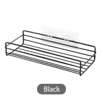 Vannitoa panipaik K&ouml;&ouml;gis riiulid mustad riiulid Nurgaraam raud du&scaron;&scaron; Punch Tasuta paigaldatav Caddy rack