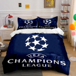 Valged t&auml;hed, UEFA tekst. Voodipesukomplektid Tekikotikomplektid Tekikotid Padjap&uuml;&uuml;rid(1 * Tekikott 2 * Padjap&uuml;&uuml;ri (tekk ei kuulu komplekti)) 135x200cm