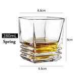 1 tk Viski klaas, Old Fashioned kiviklaasid, klaasn&otilde;ud kokteilidele, Scotch, Bourbon, Gin, Voldka, Brandy 250-360ml