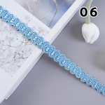 12 Meetrit Punutud Pitsi &Auml;&auml;risriie Tutt 1,5 cm Laiune Pitslint R&otilde;ivaste Kardina DIY &Otilde;mblustarvikud Polsterdus Dekoratsioon K&auml;sit&ouml;&ouml; 1.5CM width