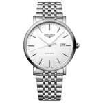 LONGINES Boya sarja automaatne mehaaniline liikumine 30 meetrit veekindel naiste k&auml;ekell &Scaron;veitsi kell 39mm valge sihver roostevabast terasest rihm L4.910.4.19.6 valge