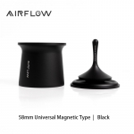 AIRFLOW Kohvi Pime &Scaron;eiker Pulbri Vastuv&otilde;tja Tass Espresso Annustamise Lehtrikohvipulbri Vastuv&otilde;tja Konteiner Sobib 58mm Portafiltrile must
