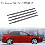 4 tk autoakna kummiliist Mitsubishi Lancer 2.0L 2.4L 2008-2017 jaoks Ilmastikukindel tihend Ukse liistude viimistlus 5727A005 5727A006 must