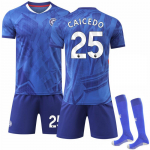 2025-26 Chelsea koduvormi #25 CAICEDO sporditreeningu s&auml;rgikomplekt sokkidega 16 sinine