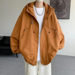 Unisex V&auml;lijope Veekindel Tuulejope Mantel S&uuml;gis Hingav Kalastus Telkimine Tuulekindlad Joped Naiste R&otilde;ivad 3XL brown