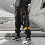 Hip Hop Meeste T&auml;navar&otilde;ivad P&uuml;ksid Meeste Cargo P&uuml;ksid Jogger Vabaaja P&uuml;ksid Mitme Taskuga Harem P&uuml;ksid Meeste Mood Dressip&uuml;ksid XL gray