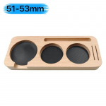 Kohvipehmendusmati jaama alus Portafiltri hoidiku tugi, alus, p&auml;hklipuu 51 mm 54 mm 58 mm espresso tarvikud Barista