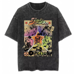 Populaarne Jojo Bizarre Adventure Jojo Vereliin Pestav Puuvillane T-s&auml;rk Mugav ja Hingav M&uuml;&uuml;b H&auml;sti S