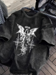 Dark Angel gooti happepesu T-s&auml;rk Vintage t&auml;navamood &Uuml;legabariidilised vabaaja T-s&auml;rgid meestele naistele Grunge topid &Uuml;legabariidiline T-s&auml;rk S mitmev&auml;rviline