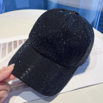 T&auml;is-teemant Luksuslikud Kivid Baseballim&uuml;tsid Naistele Meestele Puuvillane Snapback Hip Hop M&uuml;ts Gorras Casquette P&auml;ikesem&uuml;tsid black