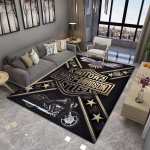 Mootorratturi logo Elutuba/magamistuba Diivan/uksematt Personaalne vaip Harley-Davidsonile. 80x120cm( 31x47in)