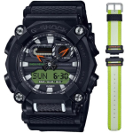 CASIO-Meeste analoog-digitaalkell kvartsmehhanismiga plastikust korpusega - GA-900E-1A3ER white