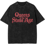 Queens of The Stone Age T-s&auml;rk Suvine B&auml;ndi Lahedad T-s&auml;rgid Puuvillane Harajuku T-s&auml;rk Meestele L&uuml;hikeste Varrukatega Prinditud Top T-s&auml;rgid XL black