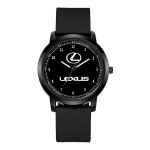 Moodne auto logo kvartskell Meestele Naistele Veekindel elektrooniline kell Lexus CT200H IS300H IS200 IS250 RX350 NX200 GS430 RX300 KQ7 jaoks black
