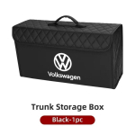 Auto pagasiruumi hoiukasti korraldaja hoiustamise korrastamise konteinerikott Volkswageni VW Scirocco Beetle Golf Passat Polo Tiguan Tourani jaoks QP9 must