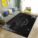 Rammstein B&auml;ndi Logo Kolmev&auml;rviline Pritsmeline Tr&uuml;kiga Vaip Rock Muusika P&otilde;randavaip Metalli F&auml;nni Elutoa Magamistoa Sisustusvaip 80x120cm