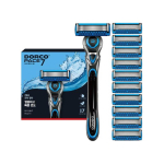 DORCO PACE7 II FRESH Raseerimiskomplekt, 1 k&auml;epide + 11 tera Handle &times; 1 + Blades &times; 11 blue