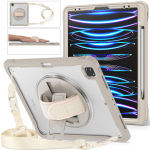 Kaitse&uuml;mbris iPad Pro 11 12.9 13 jaoks - Tugev l&ouml;&ouml;gikindel kate iPad Air 4 Air5 10.9 10. p&otilde;lvkond 11. p&otilde;lvkond Funda + &Otilde;larihmaga &uuml;mbris iPad Air 4 10.9 2020 valge