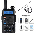 Baofeng UV-5R USB Pika Vahemaa Kahe Sagedusriba Amat&ouml;&ouml;rraadio VHF UHF FM CB 128CH 2200mAh Kaasaskantav K&auml;eshoitav Pika Vahemaa Kahepoolne Raadio