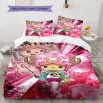 ONE PIECE Tony Tony Chopper Mugav tekikott - Pehme, Laste voodipesu kingitus, Saadaval mitmes suuruses -HE111 AU Single 140*210cm/55x83in 3pcs
