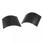 Black Cowl Body Armour auto kleebis k&uuml;lgmine v&auml;liskatte kate 2tk Jeep Wrangler JK 2007-2016 ABS jaoks