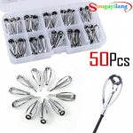 50 tk &otilde;ngeritva juhikute otsikute komplekt, paranduskomplekt isetehtud silmar&otilde;ngad, erineva suurusega roostevabast terasest raam 50pcs