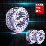 Metallist kaasaskantavad kalap&uuml;&uuml;girullid merevees (valged)